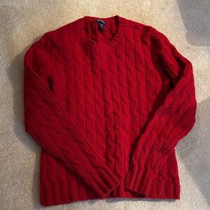 GAP Rich Red Cable Knit Sweater